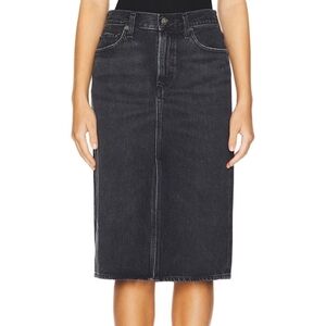 NWT Agolde Gaia Pencil Skirt in Paradox Wash Black Size 27